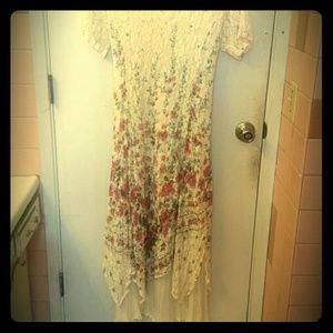 Large essa donna off white floral gown